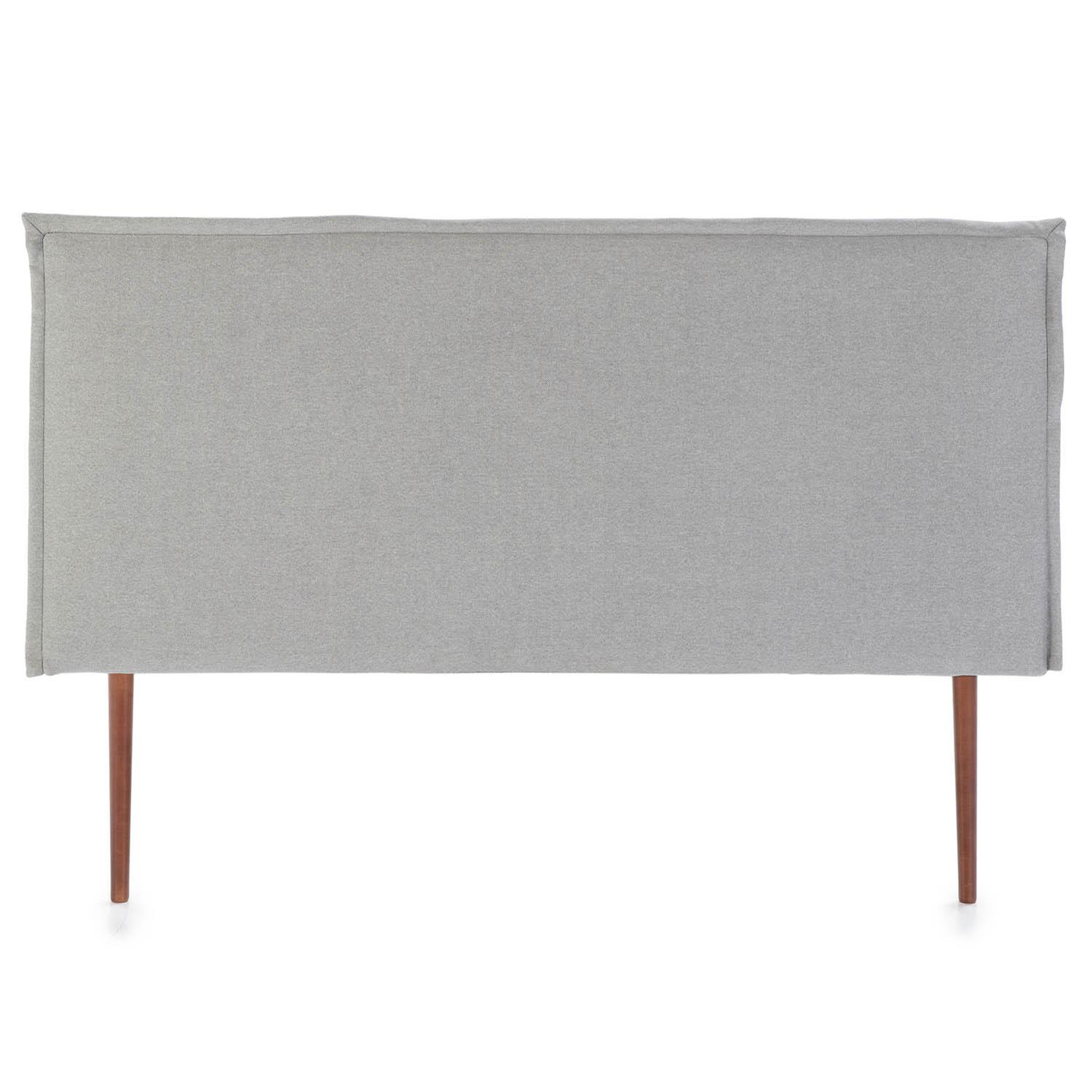 Voir la diapositive 2 : MARCKONFORT Tête de lit Berlin 150x100 cm, Tissu Grey, Épaisseur Totale de 8 cm