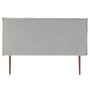 Voir la diapositive 2 : MARCKONFORT Tête de lit Berlin 150x100 cm, Tissu Grey, Épaisseur Totale de 8 cm
