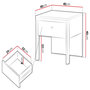Voir la diapositive 4 : BEST MOBILIER Kimi - table de chevet 40 cm - 1 tiroir