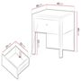 Voir la diapositive 4 : BEST MOBILIER Kimi - table de chevet 40 cm - 1 tiroir