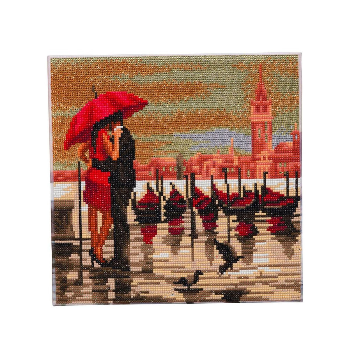 Oz International Kit tableau a diamanter 30x30cm Venise romantique