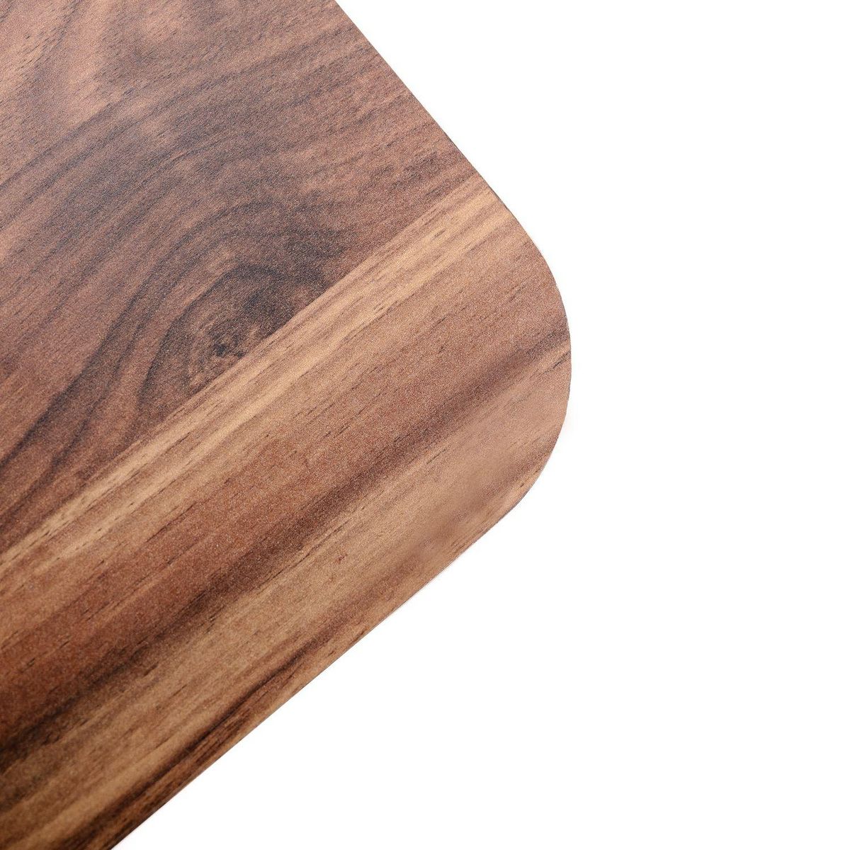 KB8 Console en MDF et Métal 2 étages - L.110 x H.77,5cm - Marron et Noir