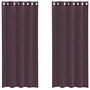 Voir la diapositive 2 : VIDAXL Rideaux en voile avec œillets 2 pcs violet 140x245 cm