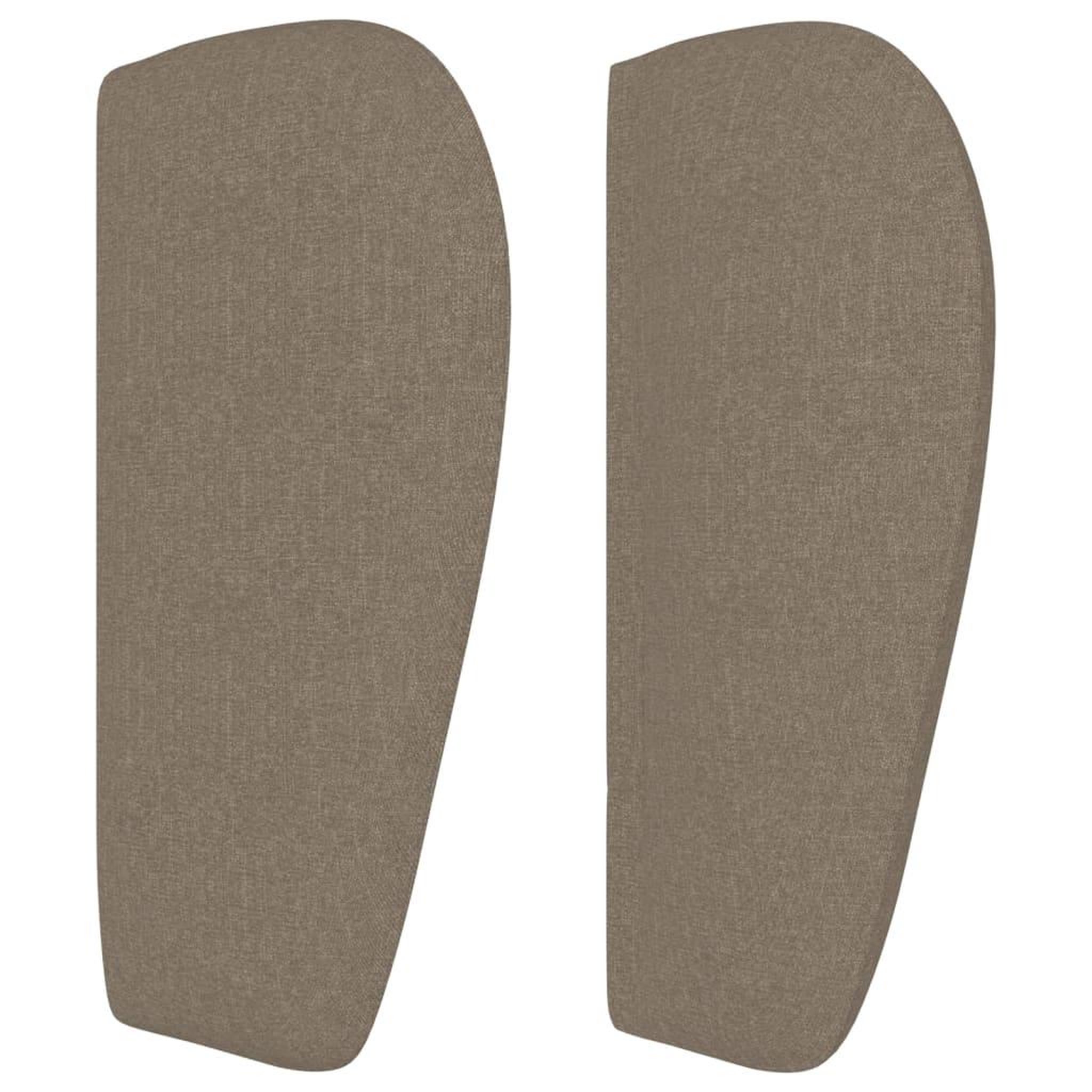 Voir la diapositive 4 : VIDAXL Tete de lit avec oreilles Taupe 103x23x78/88 cm Tissu