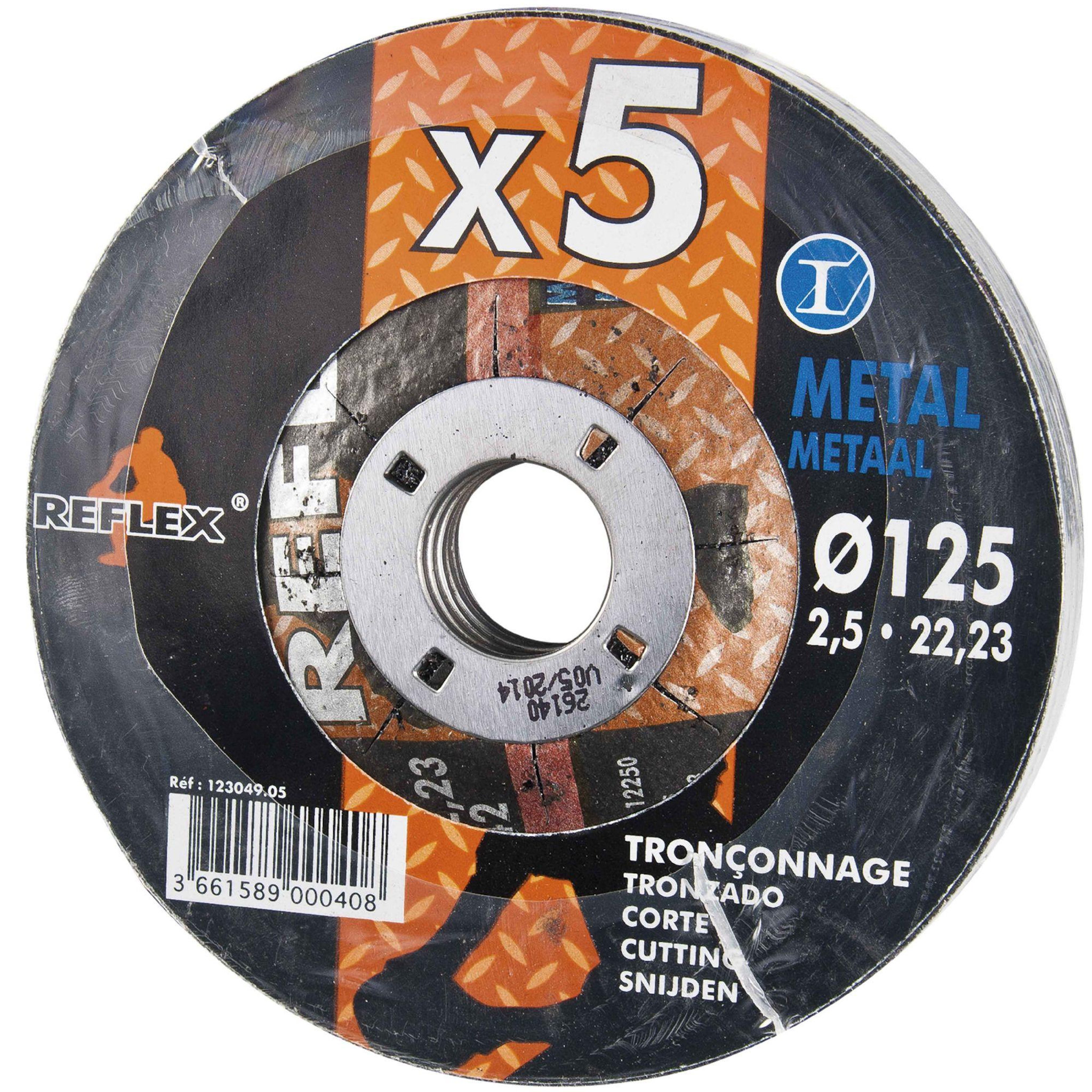 Leman Disque fer Ø 125 mm 5 pièces