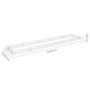 Voir la diapositive 6 : VIDAXL Lit sureleve a gabion Acier galvanise 500x100x20 cm