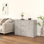 Voir la diapositive 1 : VIDAXL Buffet Gris beton 91x29,5x65 cm Bois d'ingenierie