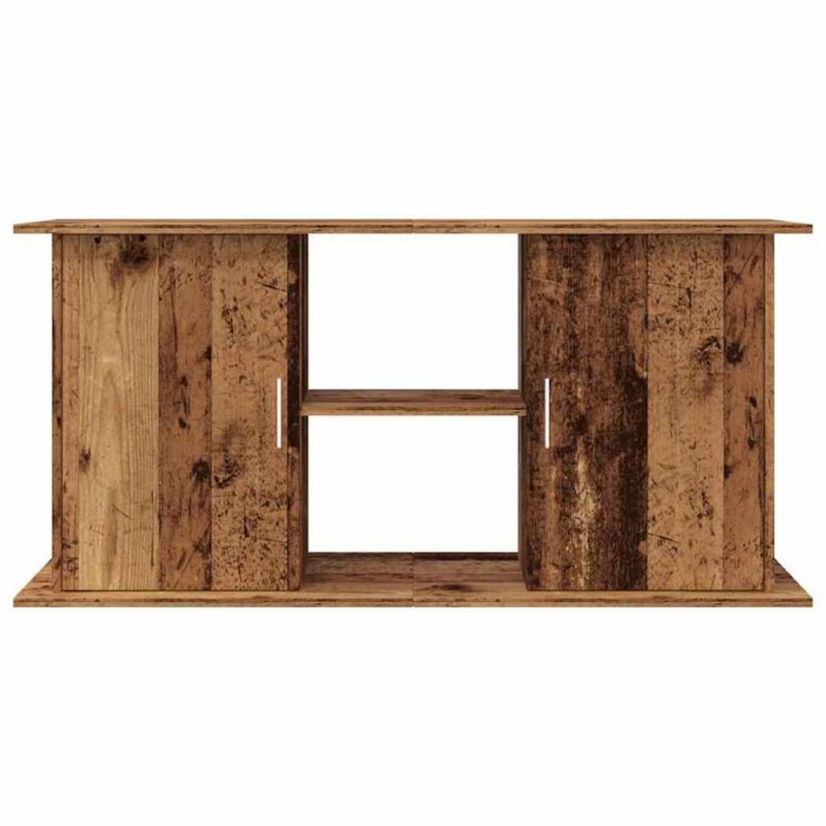 VIDAXL Support pour aquarium vieux bois 121x41x58 cm bois d ingénierie