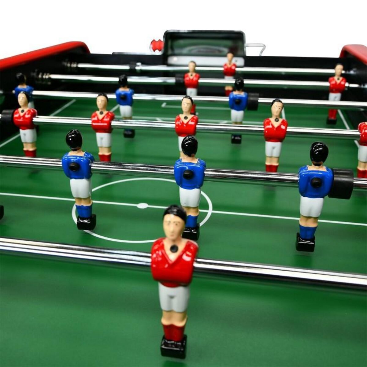 PLAY4FUN Baby-foot CLASSIC type Bistrot - 151 x 77 x 91 cm - Table de Baby-foot avec barres télescopiques et Balles Lièges Inclus
