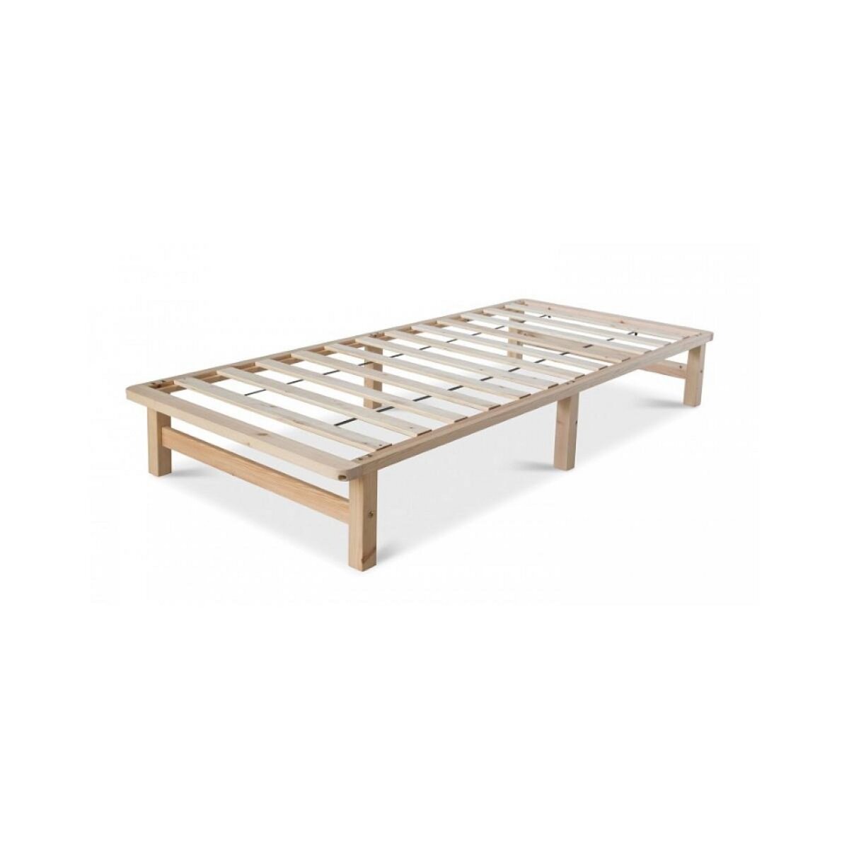 HomeStyle4U Lit Palette 90x200 cm en bois massif