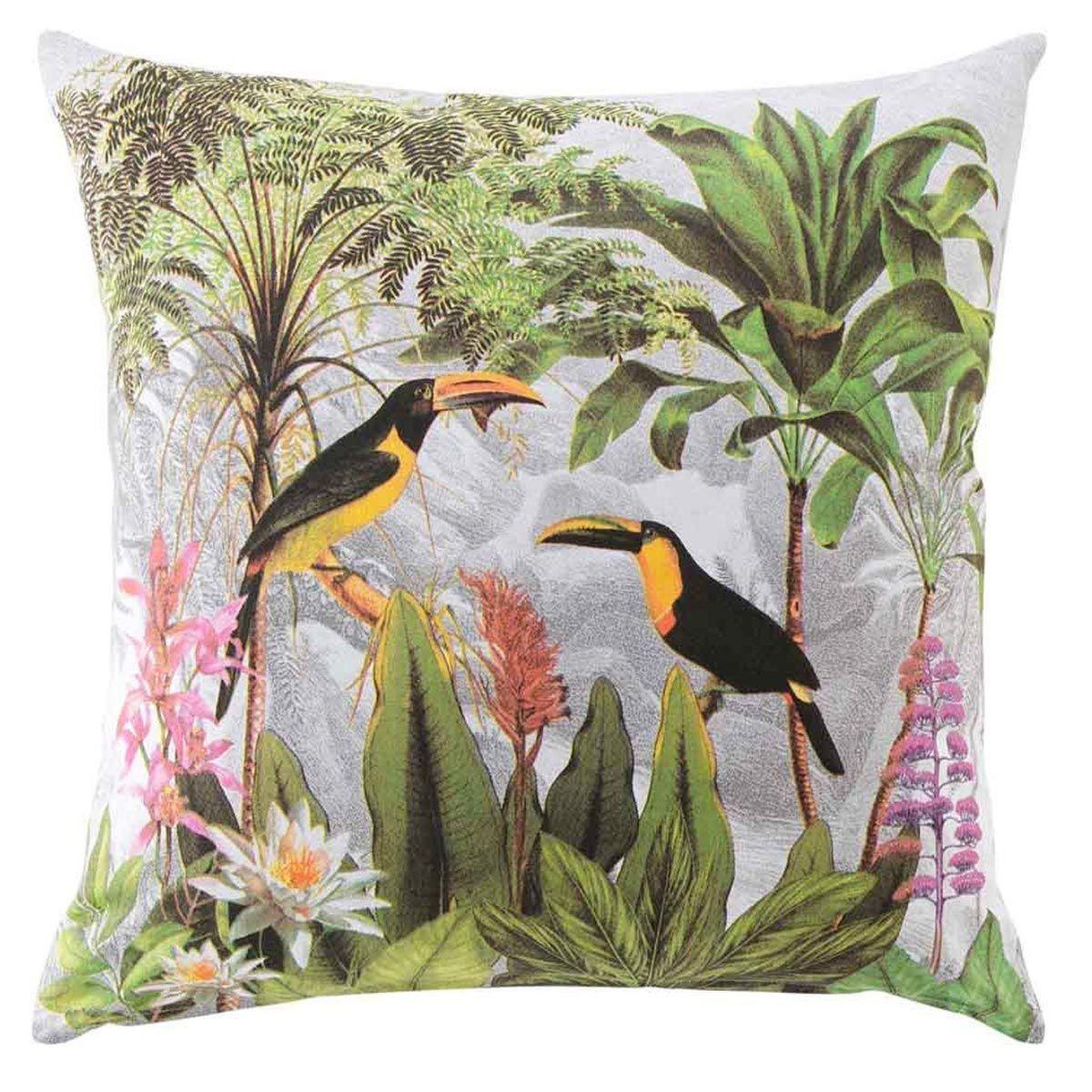 Douceur d'Intérieur Housse de coussin  sweet bird  60x60cm multicolore