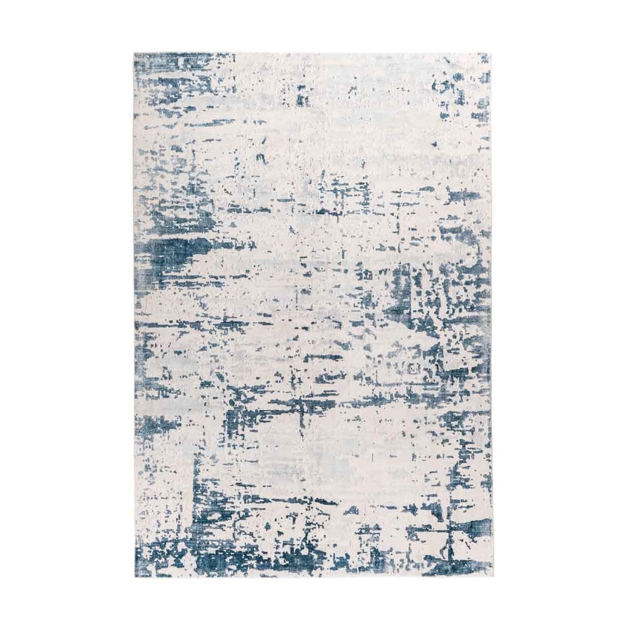 Voir la diapositive 1 : Paris Prix Tapis Tissé à Poils Courts Vintage  Ilian IV  Bleu