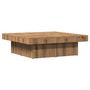 Voir la diapositive 2 : VIDAXL Table basse chene artisanal 90x90x28 cm bois d'ingenierie