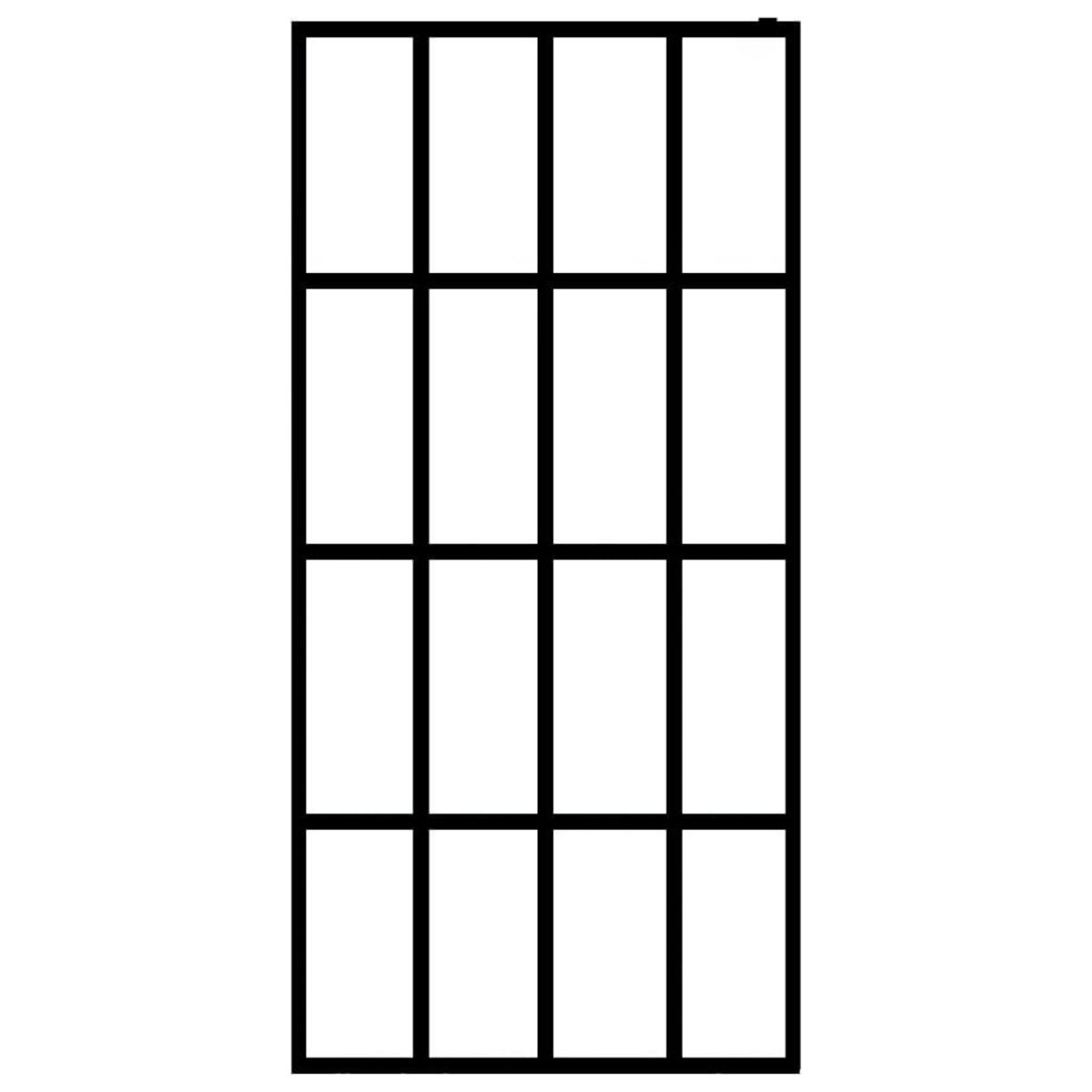 VIDAXL Ecran de douche Verre trempe depoli 100x195 cm