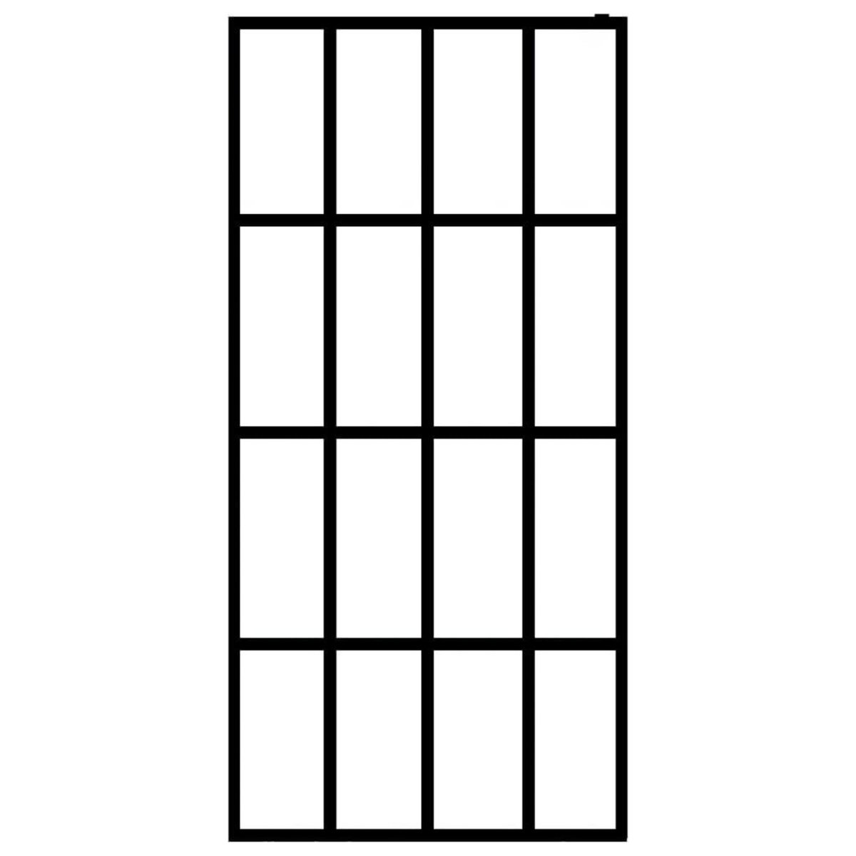 VIDAXL Ecran de douche Verre trempe depoli 100x195 cm