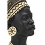 Voir la diapositive 4 : Paris Prix Statuette Tête Femme Coiffe  Massai  45cm Noir