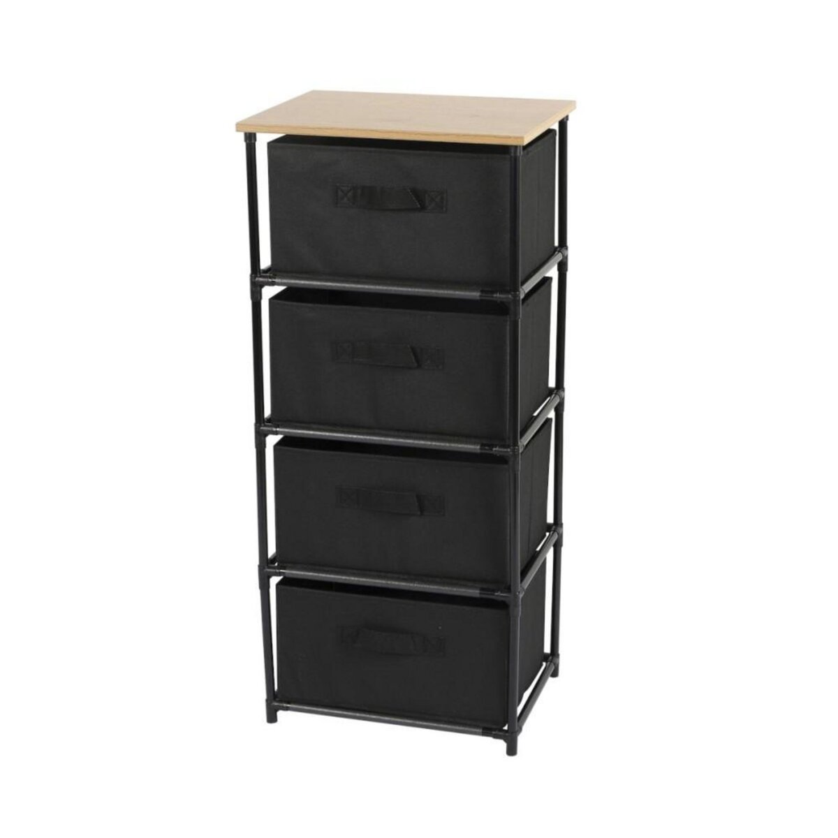 FORNORD Etagère avec 4 tiroirs intissés