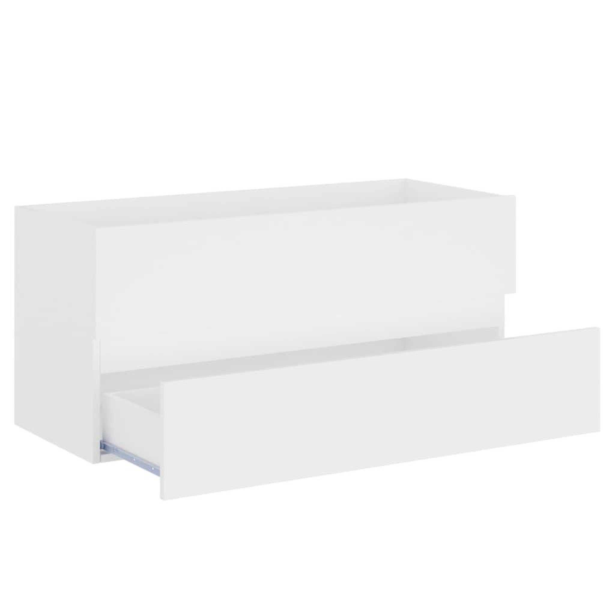 Voir la diapositive 4 : VIDAXL Armoire d'evier Blanc 100x38,5x45 cm Bois d'ingenierie