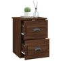 Voir la diapositive 5 : VIDAXL Table de chevet murale chene marron 41,5x36x53 cm
