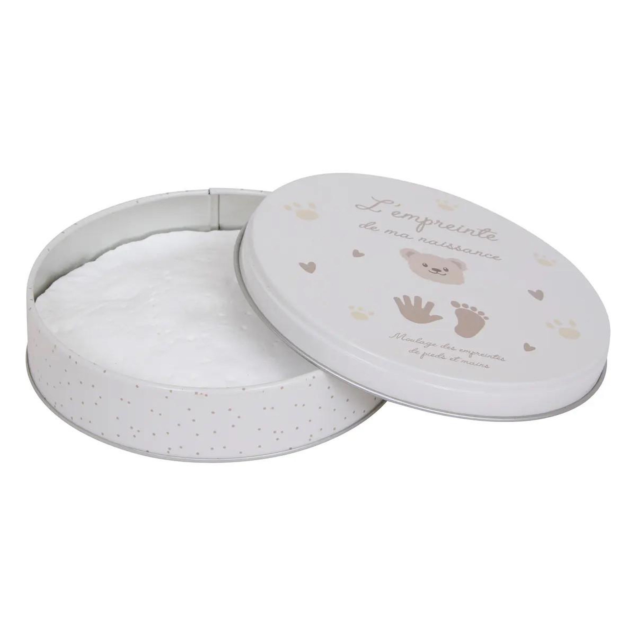 Voir la diapositive 3 : Atmosphera Kids Coffret de naissance  empreinte & peluche ours  28cm beige