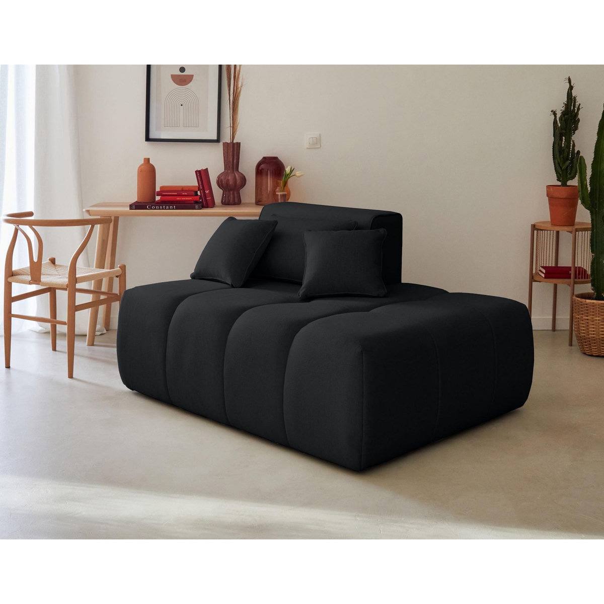 LISA DESIGN Caracas - module d'assise droit - en tissu