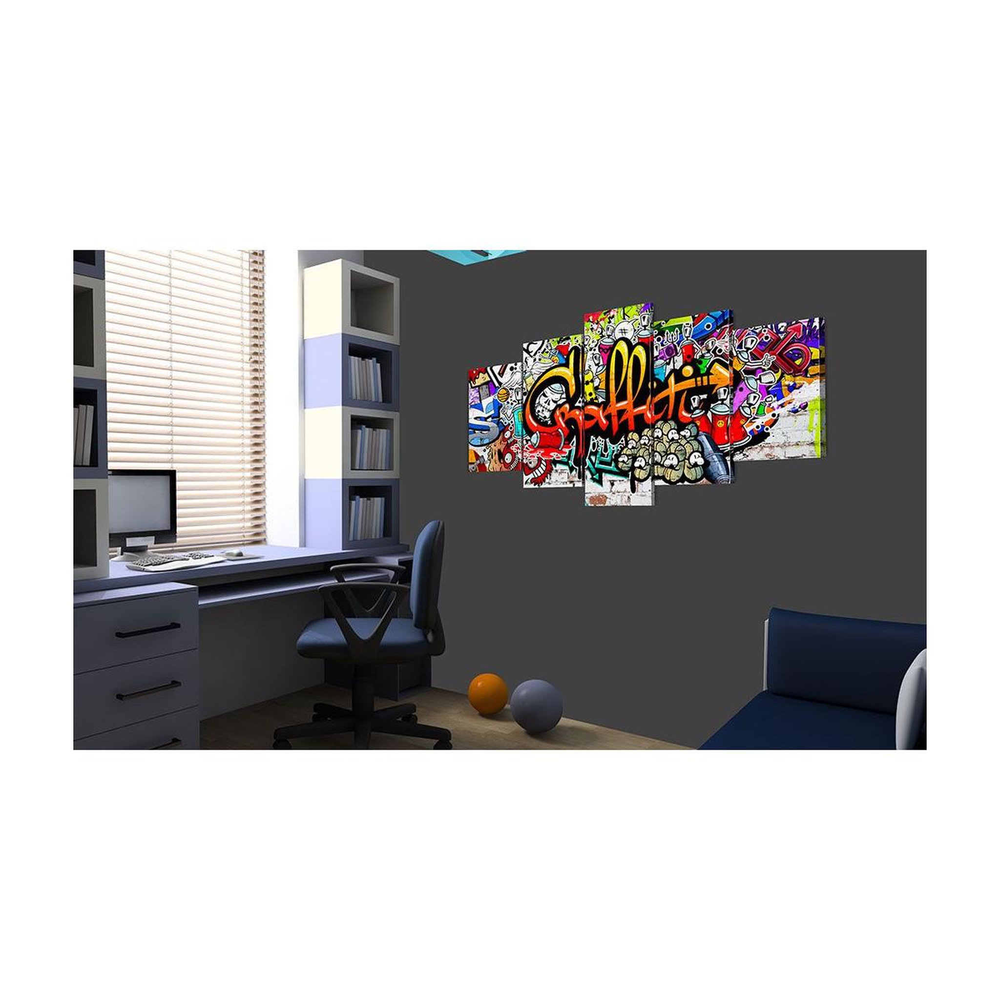 Voir la diapositive 2 : Paris Prix Tableau imprimé  colourful style