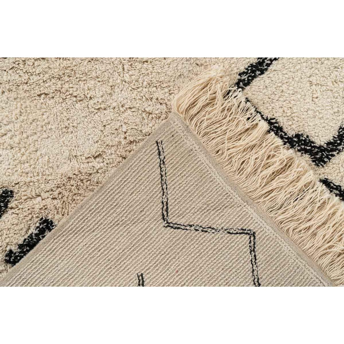 Paris Prix Tapis Tufté à la Main Ethnique  Mylen III  Beige & Noir