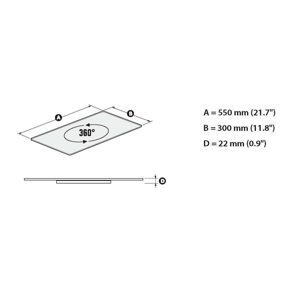 Meliconi Plateau TV Rotobase Elite M