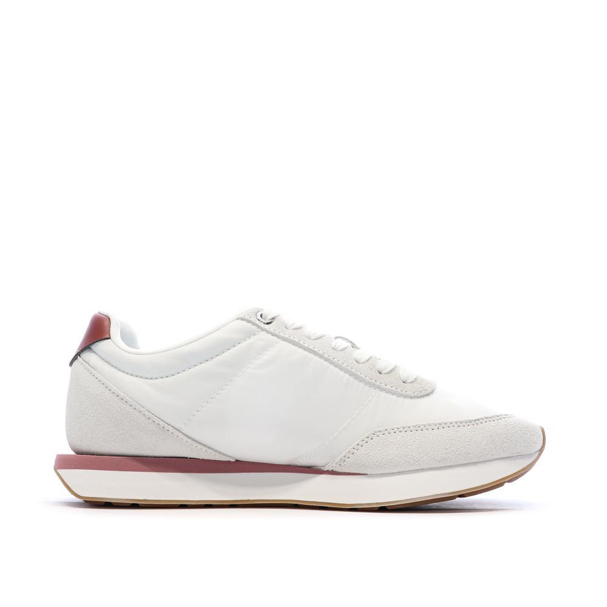 Voir la diapositive 2 : CALVIN KLEIN JEANS Baskets Blanc/Rouge Femme Calvin Klein Jeans Retro