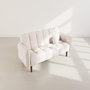 Voir la diapositive 5 : BEST MOBILIER Adam - canapé convertible clic-clac 2 places en tissu texturé