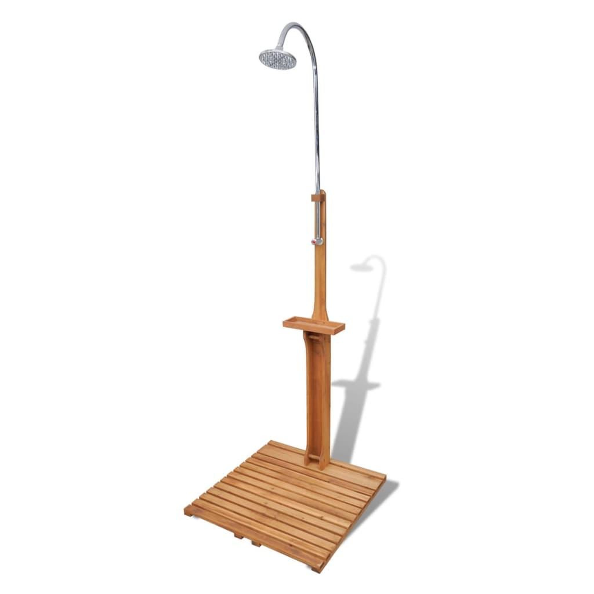 Voir la diapositive 1 : VIDAXL Douche de jardin en bois
