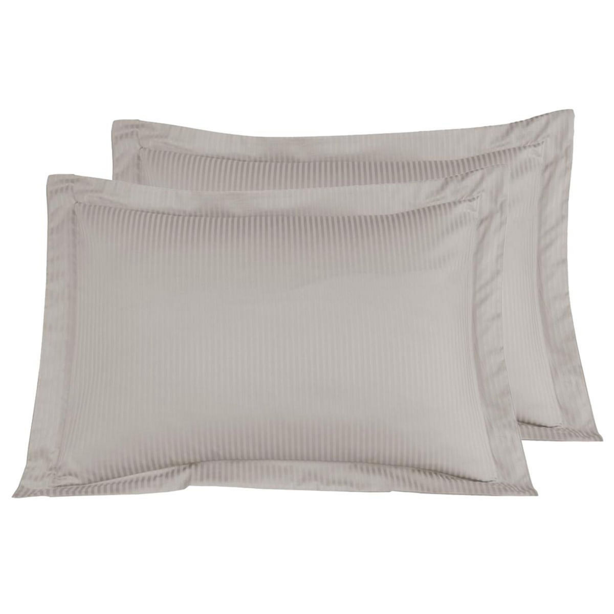 Sensei Maison Parure housse de couette rayée satin + 2 taies 50x70 cm VERSALUXE