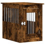 Voir la diapositive 2 : VIDAXL Meuble de cage pour chiens chene fume 45x62x59 cm