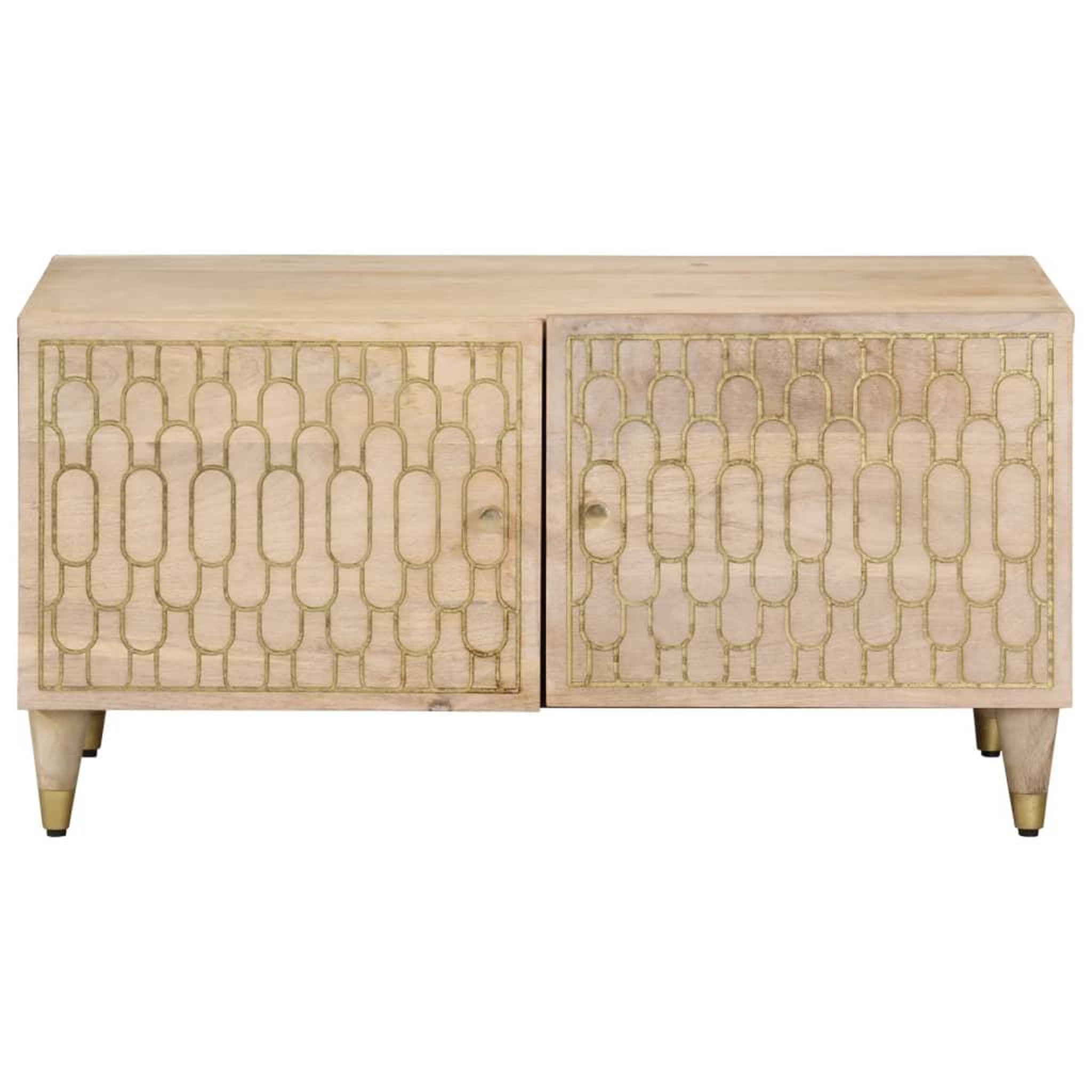 Voir la diapositive 3 : VIDAXL Table basse 80x50x40 cm bois de manguier massif