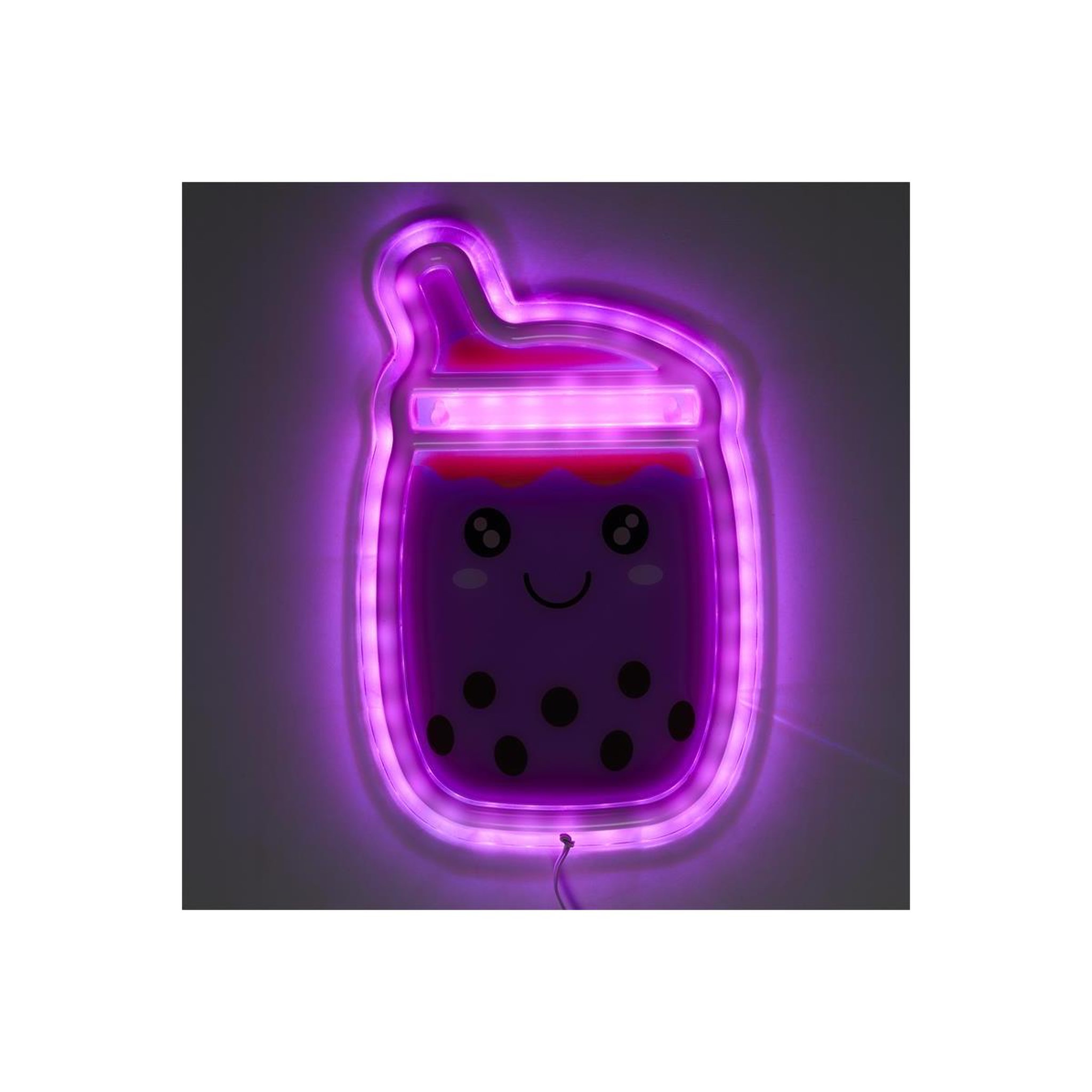 Voir la diapositive 2 : The Home Deco Factory Lampe led effet néon  bubble tea  27cm rose