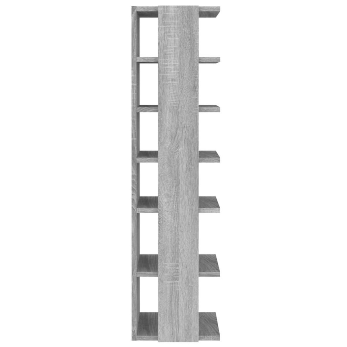 VIDAXL Etagere a chaussures Sonoma gris 27,5x27x102 cm Bois ingenierie