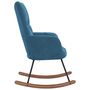 Voir la diapositive 4 : VIDAXL Chaise a bascule Bleu Velours