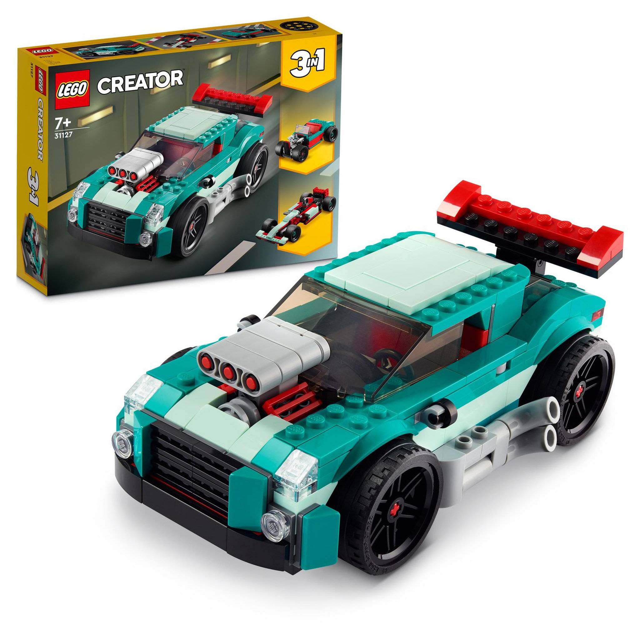 Voir la diapositive 2 : LEGO Creator 31127 Le Bolide de Rue, Jouet à Construire Voiture Enfants 7 Ans et Plus