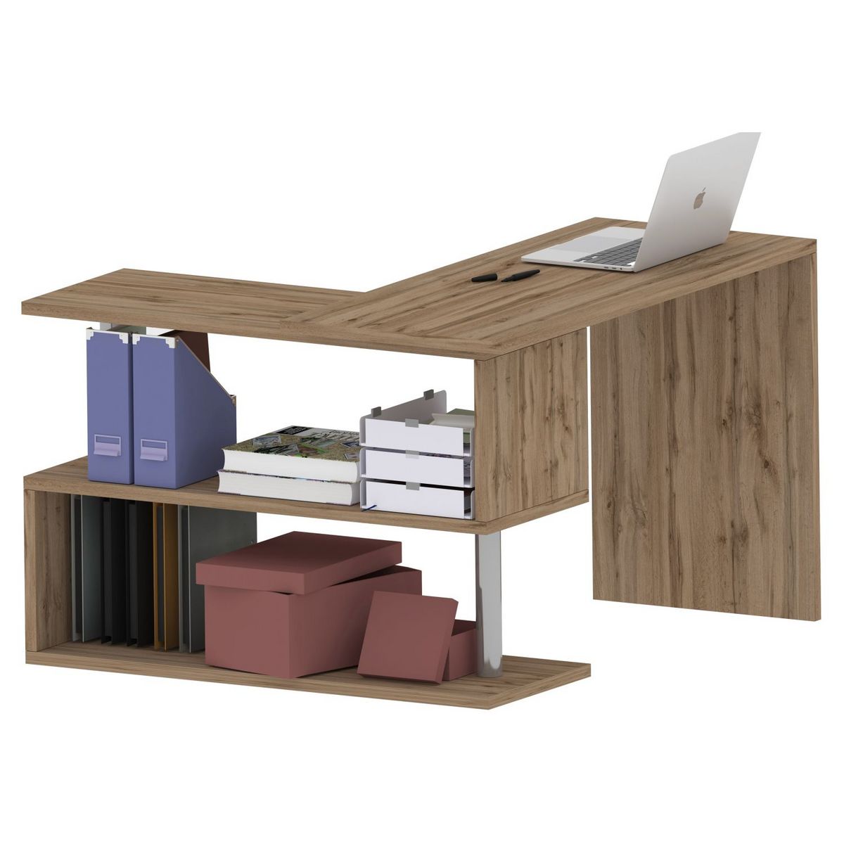 Bureau modulable droit ou d'angle 120/177cm ALTO