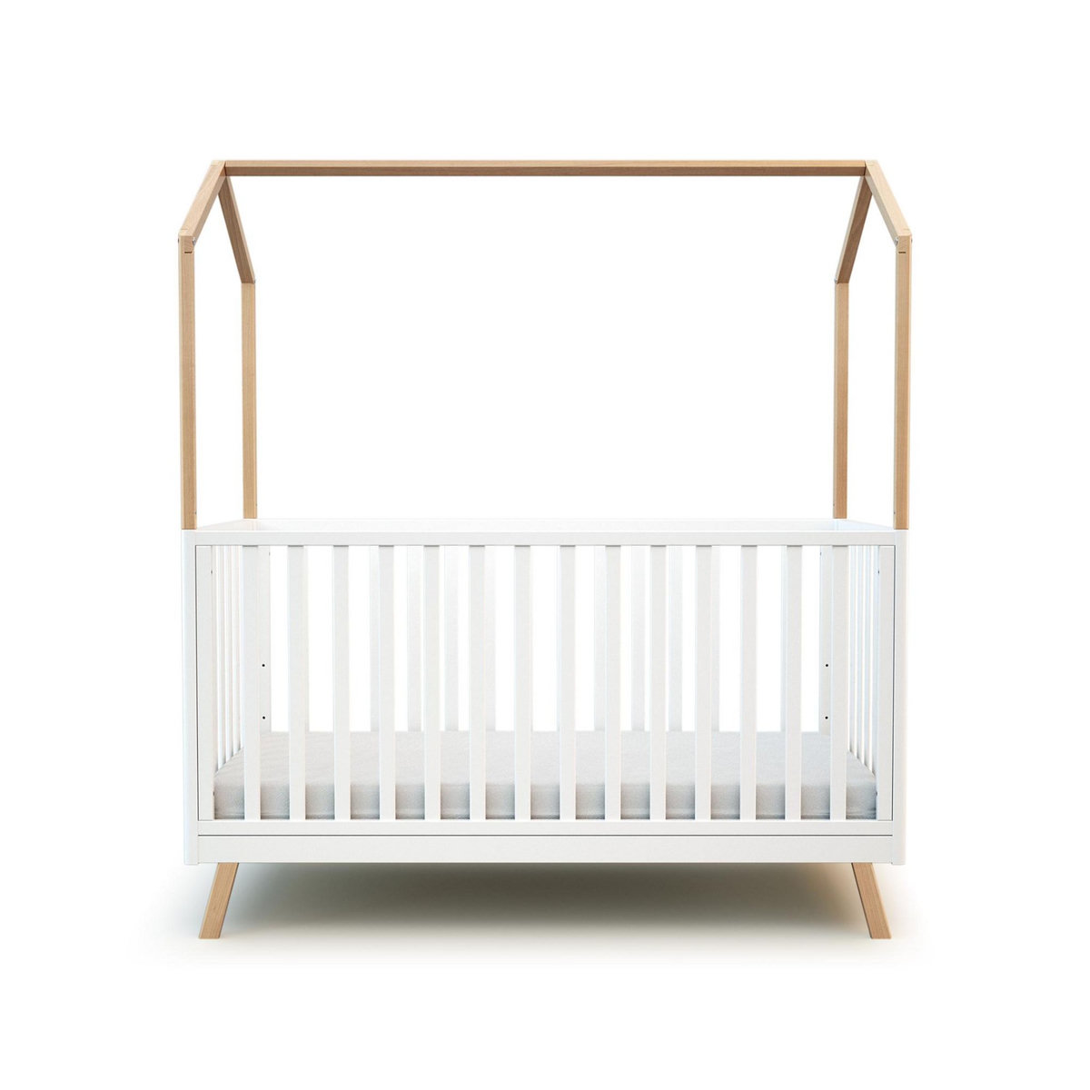 AT4 Lit cabane bébé évolutif CONFORT en bois