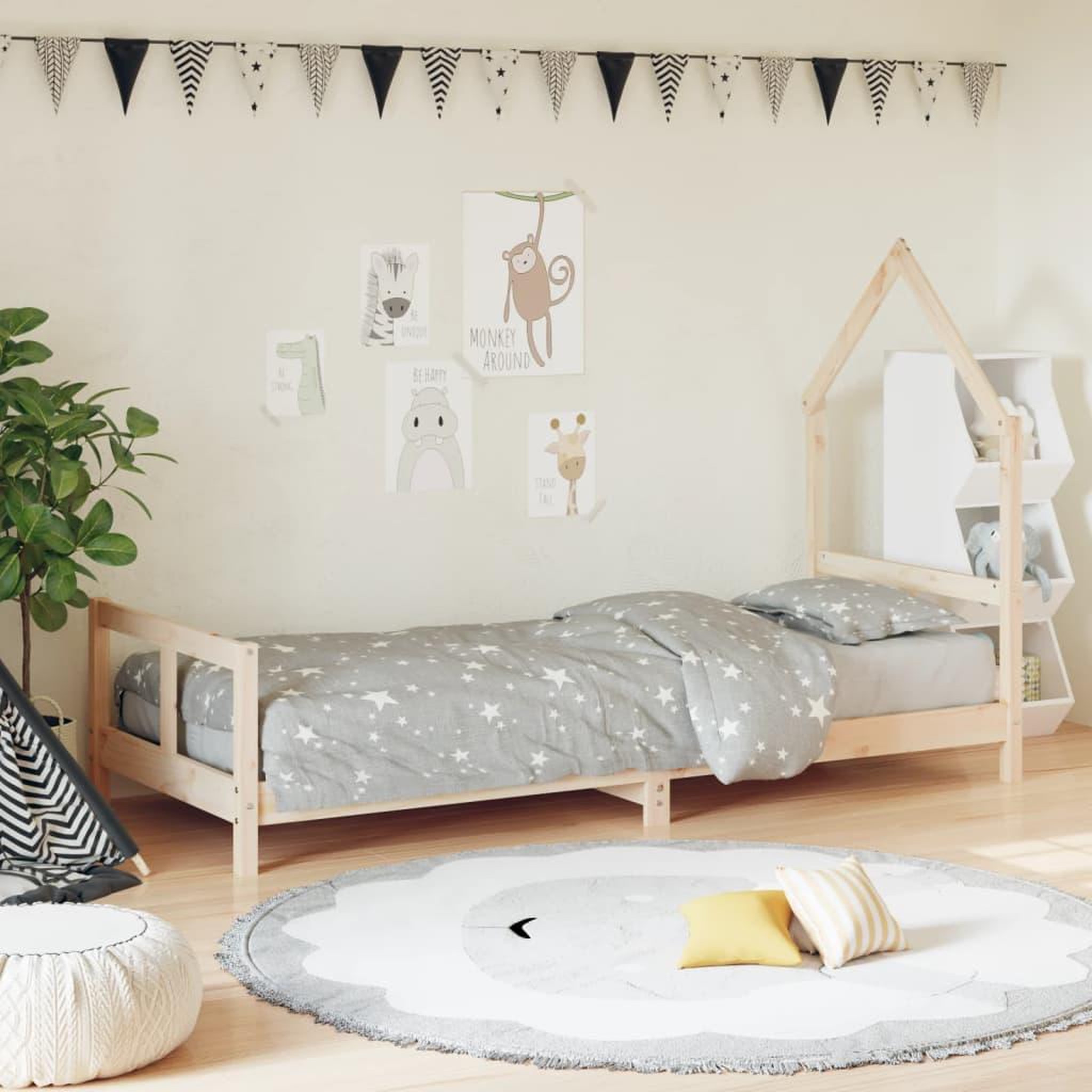 VIDAXL Cadre de lit pour enfants 80x200 cm bois de pin massif