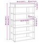 Voir la diapositive 6 : VIDAXL Etagere a chaussures sonoma gris 60x30x98 cm bois d'ingenierie