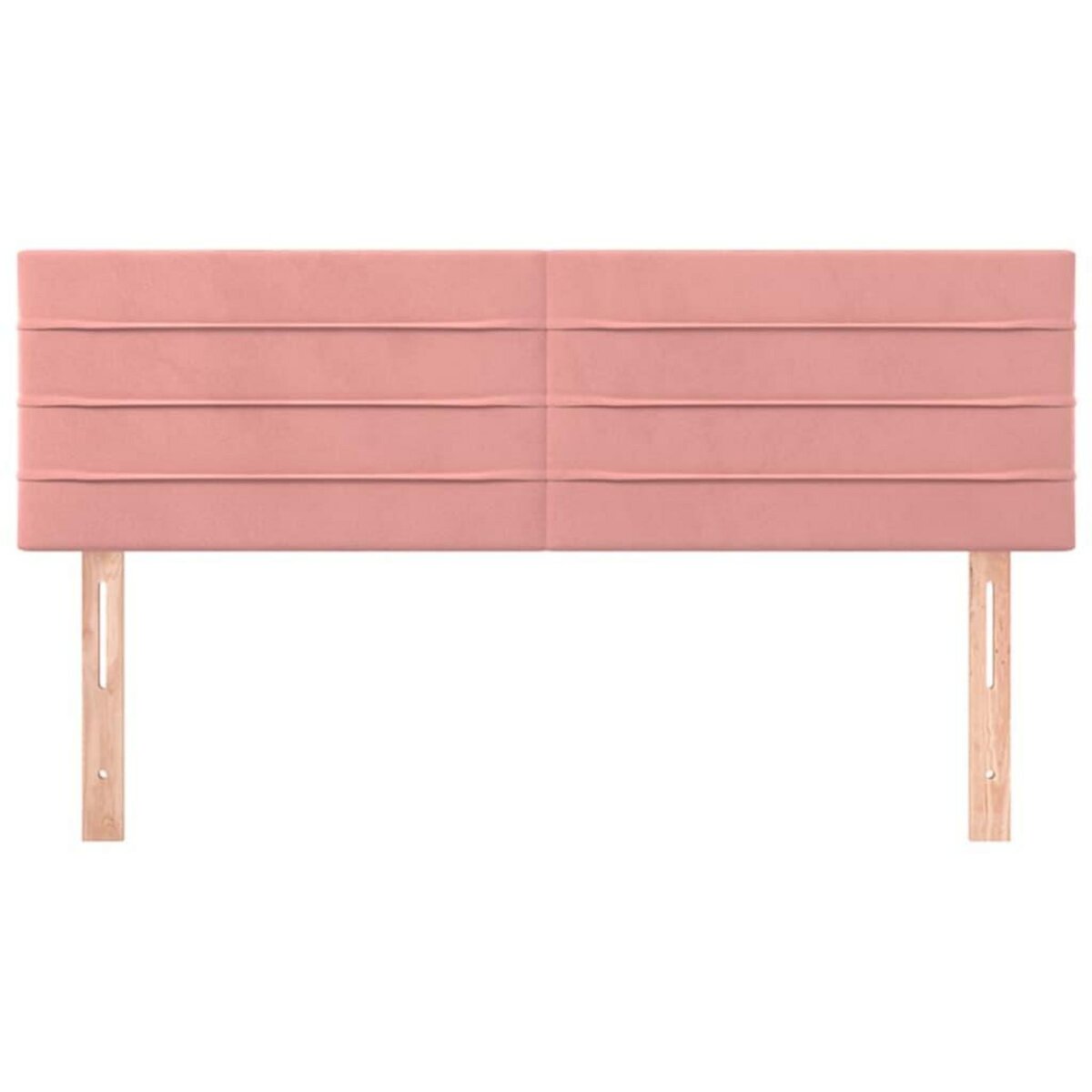 VIDAXL Tetes de lit 2 pcs Rose 72x5x78/88 cm Velours