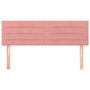 Voir la diapositive 3 : VIDAXL Tetes de lit 2 pcs Rose 72x5x78/88 cm Velours