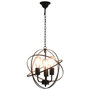 Voir la diapositive 3 : VIDAXL Lampe suspendue Noir Sphere 3 ampoules E27
