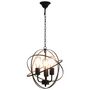 Voir la diapositive 3 : VIDAXL Lampe suspendue Noir Sphere 3 ampoules E27