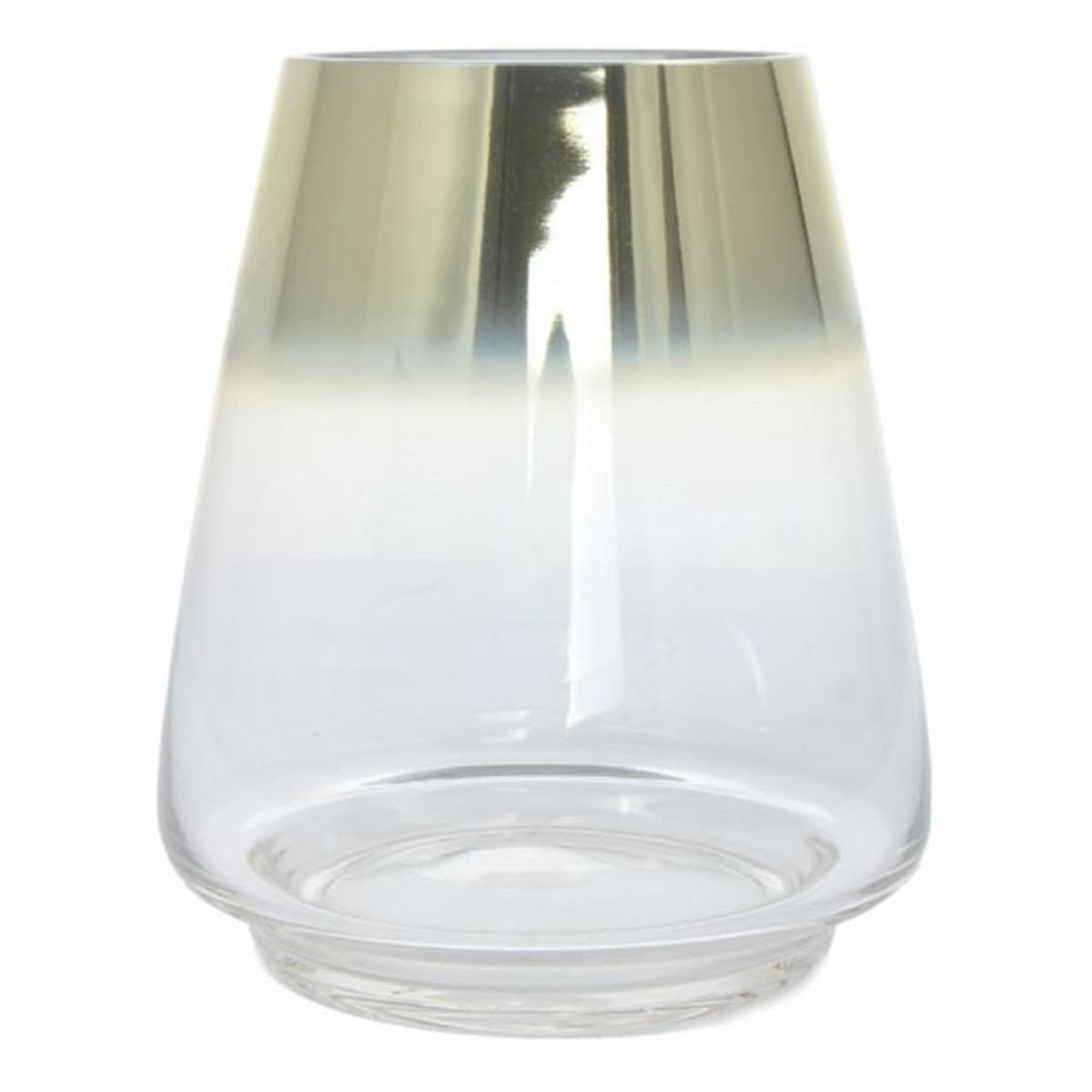 Voir la diapositive 1 : Paris Prix Vase Design en Verre  Saigon  18cm Or