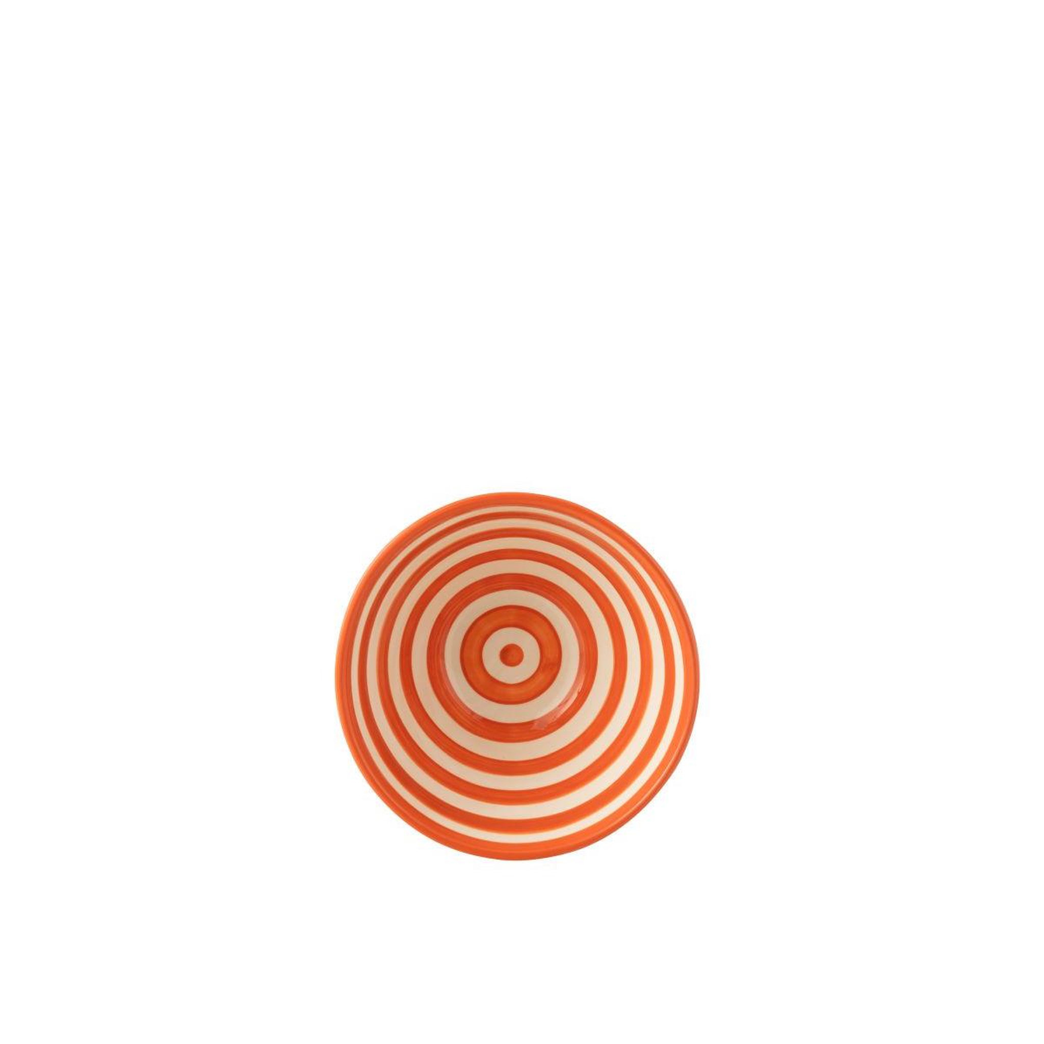 Voir la diapositive 2 : J-LINE Coupelle en Céramique  Granada Rayure  22cm Orange