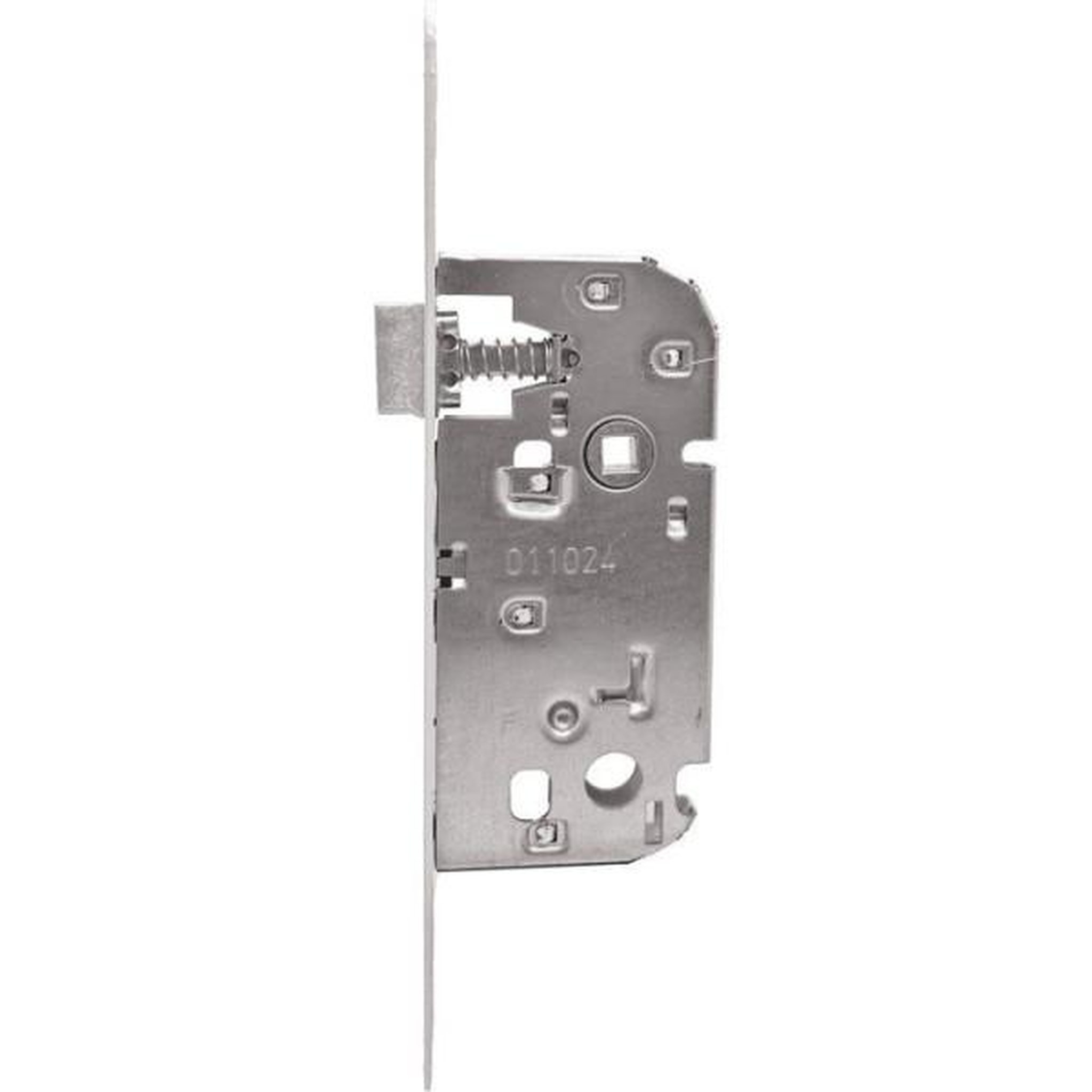 Voir la diapositive 3 : ABUS Serrure a encastrer - ABUS - SE 40 BDC W/G - Bec de cane - Axe 40 mm - Blanc