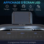 Voir la diapositive 5 : HOMCOM Tapis de course électrique pliable 1-14Km/h 550W grand écran LED multifonction 12 programmes clé sécurité acier ABS noir